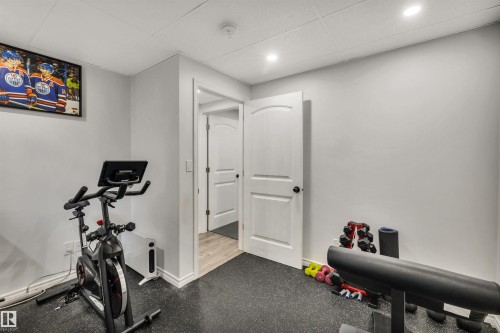 3733 12 Street, Edmonton, AB - Indoor Photo Showing Gym Room