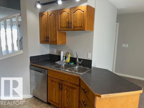 16 West-1033 Youville Drive W, Edmonton, AB - Indoor Photo Showing Kitchen With Double Sink