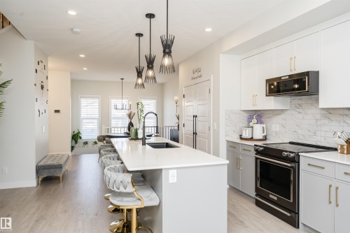 7343 179 Avenue, Edmonton, AB - Indoor Photo Showing Kitchen With Upgraded Kitchen