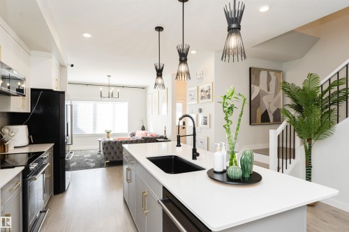 7343 179 Avenue, Edmonton, AB - Indoor Photo Showing Kitchen With Upgraded Kitchen