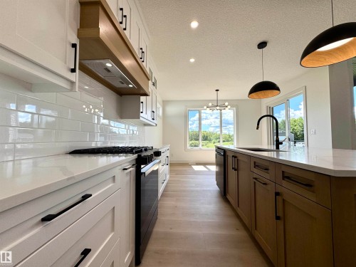 90 50205 Rge Road 232, Rural Leduc County, AB - Indoor Photo Showing Kitchen With Upgraded Kitchen