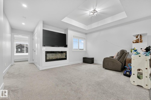 86 Meadowlink Common, Spruce Grove, AB - Indoor With Fireplace