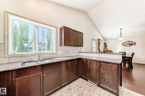 1443 37C Avenue, Edmonton, AB - Indoor Photo Showing Kitchen With Double Sink