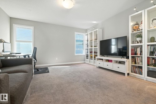3875 Agar Green, Edmonton, AB - Indoor Photo Showing Living Room