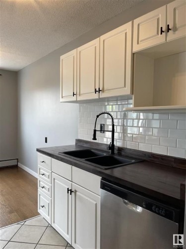 11 11219 103A Avenue, Edmonton, AB - Indoor Photo Showing Kitchen With Double Sink