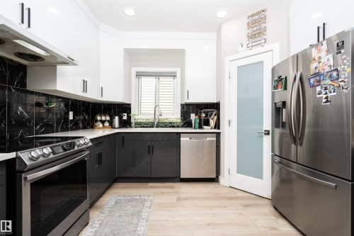 1767 26A Street, Edmonton, AB - Indoor Photo Showing Kitchen With Stainless Steel Kitchen