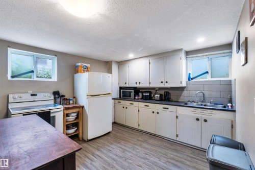 9516 63 Avenue, Edmonton, AB - Indoor Photo Showing Kitchen With Double Sink