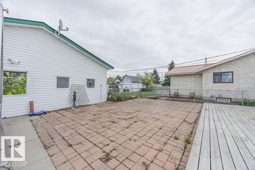 View of patio featuring a wooden deck - 5026 53 Ave, Ryley, AB - Outdoor With Exterior
