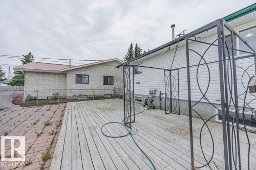 View of wooden deck - 5026 53 Ave, Ryley, AB - Outdoor With Deck Patio Veranda