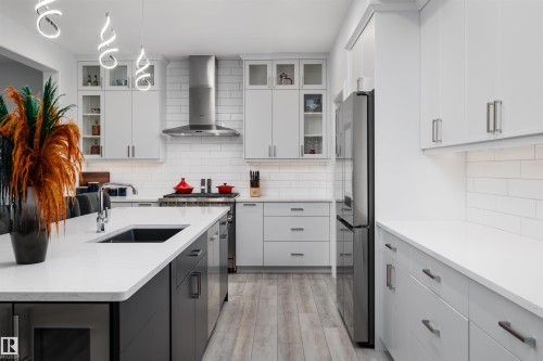 1562 Howes Place, Edmonton, AB - Indoor Photo Showing Kitchen With Upgraded Kitchen