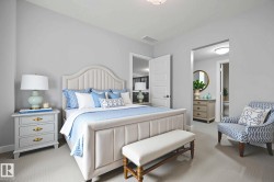 Bedroom with light carpet - 