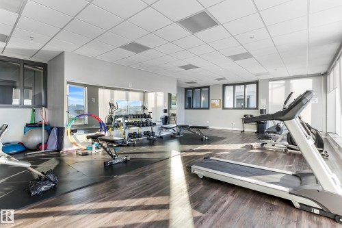 810 5151 Windermere Boulevard, Edmonton, AB - Indoor Photo Showing Gym Room