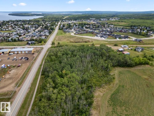 View of property location with a large body of water and nearby suburban area - 1701 16 Street, Cold Lake, AB 
