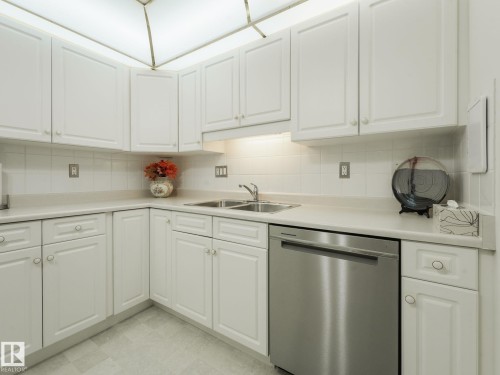 303 6220 Fulton Road, Edmonton, AB - Indoor Photo Showing Kitchen With Double Sink