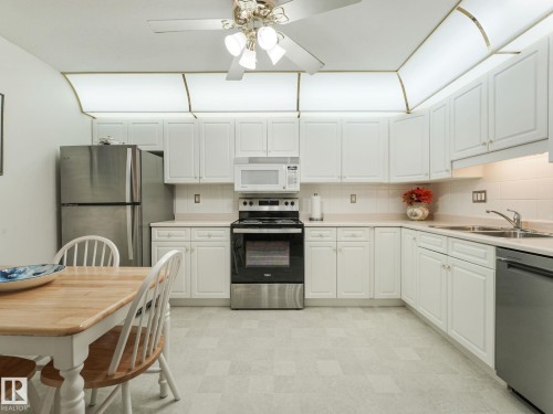 303 6220 Fulton Road, Edmonton, AB - Indoor Photo Showing Kitchen With Double Sink
