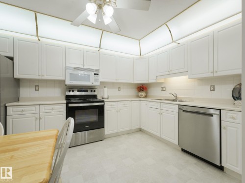303 6220 Fulton Road, Edmonton, AB - Indoor Photo Showing Kitchen With Double Sink