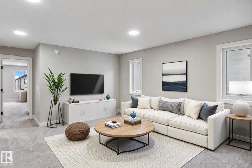 1659 12 Street, Edmonton, AB - Indoor Photo Showing Living Room