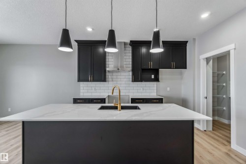 1659 12 Street, Edmonton, AB - Indoor Photo Showing Kitchen With Upgraded Kitchen