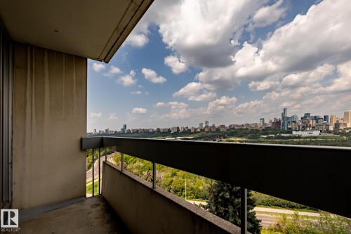 911 10883 Saskatchewan Drive, Edmonton, AB - Outdoor With Balcony With View