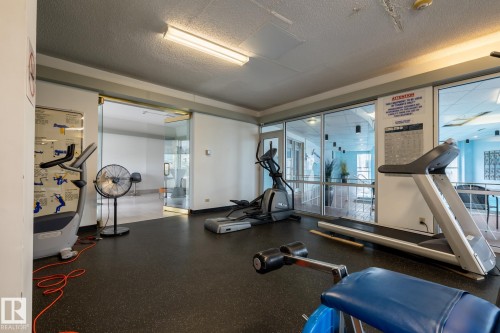 911 10883 Saskatchewan Drive, Edmonton, AB - Indoor Photo Showing Gym Room