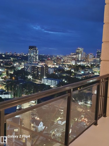 1904 9020 Jasper Avenue, Edmonton, AB - Outdoor With Balcony With View