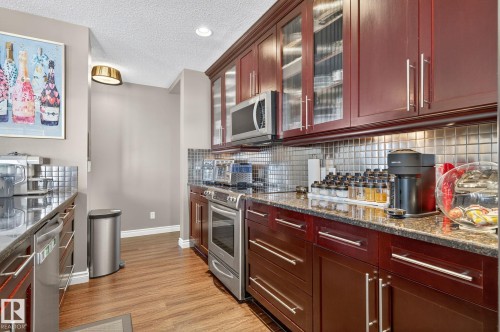 1904 9020 Jasper Avenue, Edmonton, AB - Indoor Photo Showing Kitchen With Upgraded Kitchen