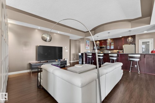 1904 9020 Jasper Avenue, Edmonton, AB - Indoor Photo Showing Living Room