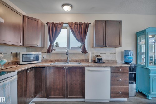 1035 55 Street, Edmonton, AB - Indoor Photo Showing Kitchen With Double Sink