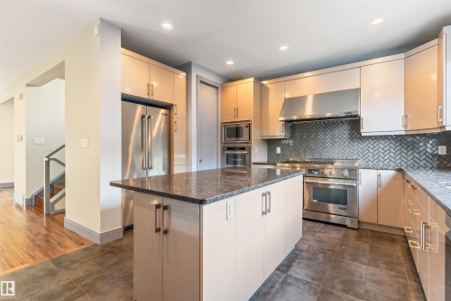 9533 101 Street, Edmonton, AB - Indoor Photo Showing Kitchen With Upgraded Kitchen