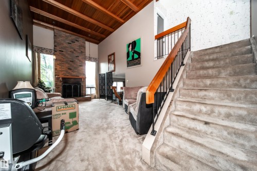 18111 76 Avenue, Edmonton, AB - Indoor With Fireplace