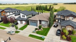 Aerial perspective of suburban area - 