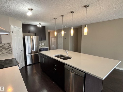 2317 76 Street, Edmonton, AB - Indoor Photo Showing Kitchen With Double Sink With Upgraded Kitchen