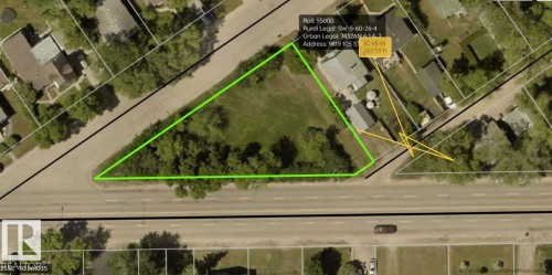Map of property location featuring property parcel outlined - 9819 105 Street, Westlock, AB 