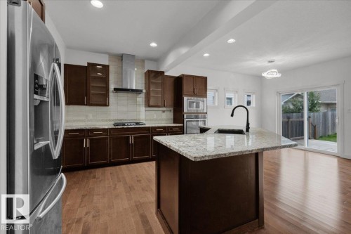 20517 98A Avenue, Edmonton, AB - Indoor Photo Showing Kitchen With Upgraded Kitchen
