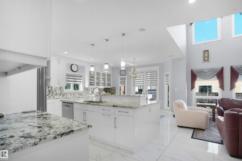 16608 9 Street, Edmonton, AB - Indoor Photo Showing Kitchen With Upgraded Kitchen