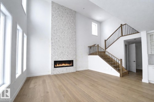 77 Mockingbird Crescent, Fort Saskatchewan, AB - Indoor With Fireplace