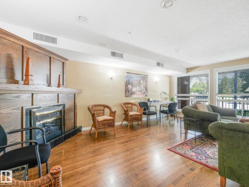 114 6220 Fulton Road, Edmonton, AB - Indoor Photo Showing Living Room With Fireplace