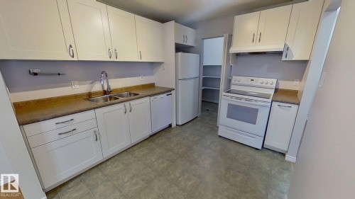 9309 172 Street, Edmonton, AB - Indoor Photo Showing Kitchen With Double Sink