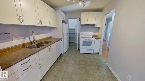 9309 172 Street, Edmonton, AB - Indoor Photo Showing Kitchen With Double Sink
