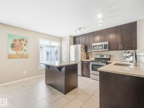 128 1804 70 Street, Edmonton, AB - Indoor Photo Showing Kitchen With Double Sink With Upgraded Kitchen