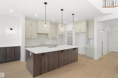 20608 27 Avenue, Edmonton, AB - Indoor Photo Showing Kitchen With Upgraded Kitchen