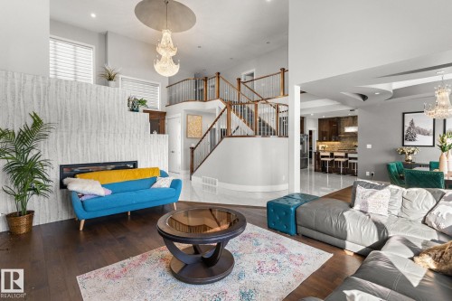 1507 Adamson View Sw, Edmonton, AB - Indoor Photo Showing Living Room