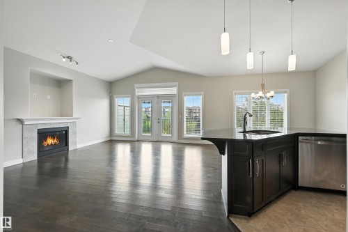 14 3090 Cameron Heights Way, Edmonton, AB - Indoor With Fireplace