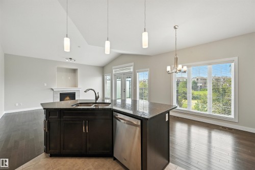 14 3090 Cameron Heights Way, Edmonton, AB - Indoor Photo Showing Kitchen With Double Sink