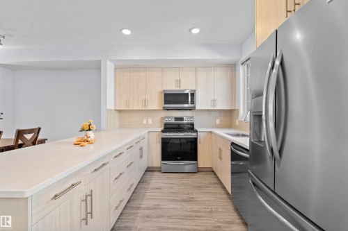 753 Allard Boulevard, Edmonton, AB - Indoor Photo Showing Kitchen With Stainless Steel Kitchen