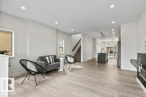 9826 158 Street, Edmonton, AB - Indoor Photo Showing Living Room
