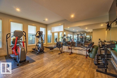 6013 Naden Landing Landing, Edmonton, AB - Indoor Photo Showing Gym Room