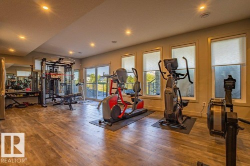 6013 Naden Landing Landing, Edmonton, AB - Indoor Photo Showing Gym Room