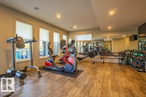 6013 Naden Landing Landing, Edmonton, AB - Indoor Photo Showing Gym Room