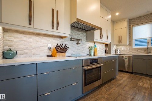6013 Naden Landing Landing, Edmonton, AB - Indoor Photo Showing Kitchen With Upgraded Kitchen